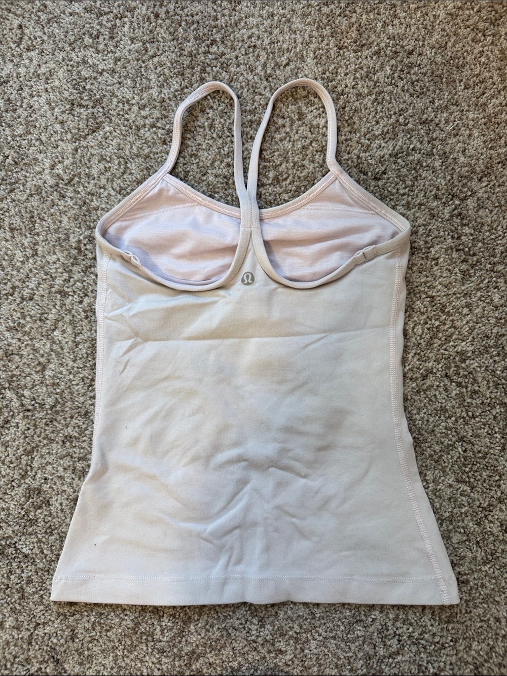 lululemon athletica Light Pink Built-In Bra Tank